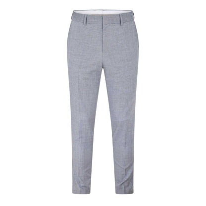 Light Blue Heather - Front - Boss Mens Genius Heathered Chinos