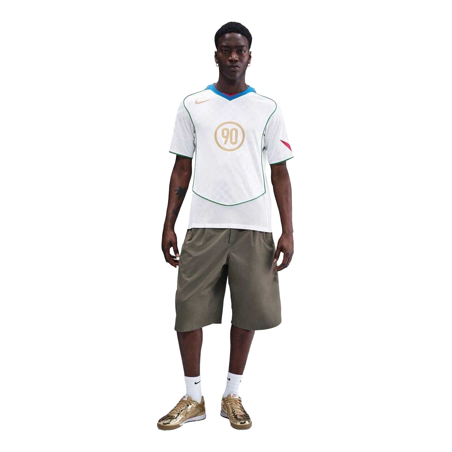White-Blue - Lifestyle - Nike Unisex Adult Total 90 Energy Football Jersey