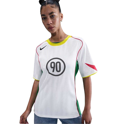 White-Yellow - Front - Nike Unisex Adult Total 90 Energy Football Jersey