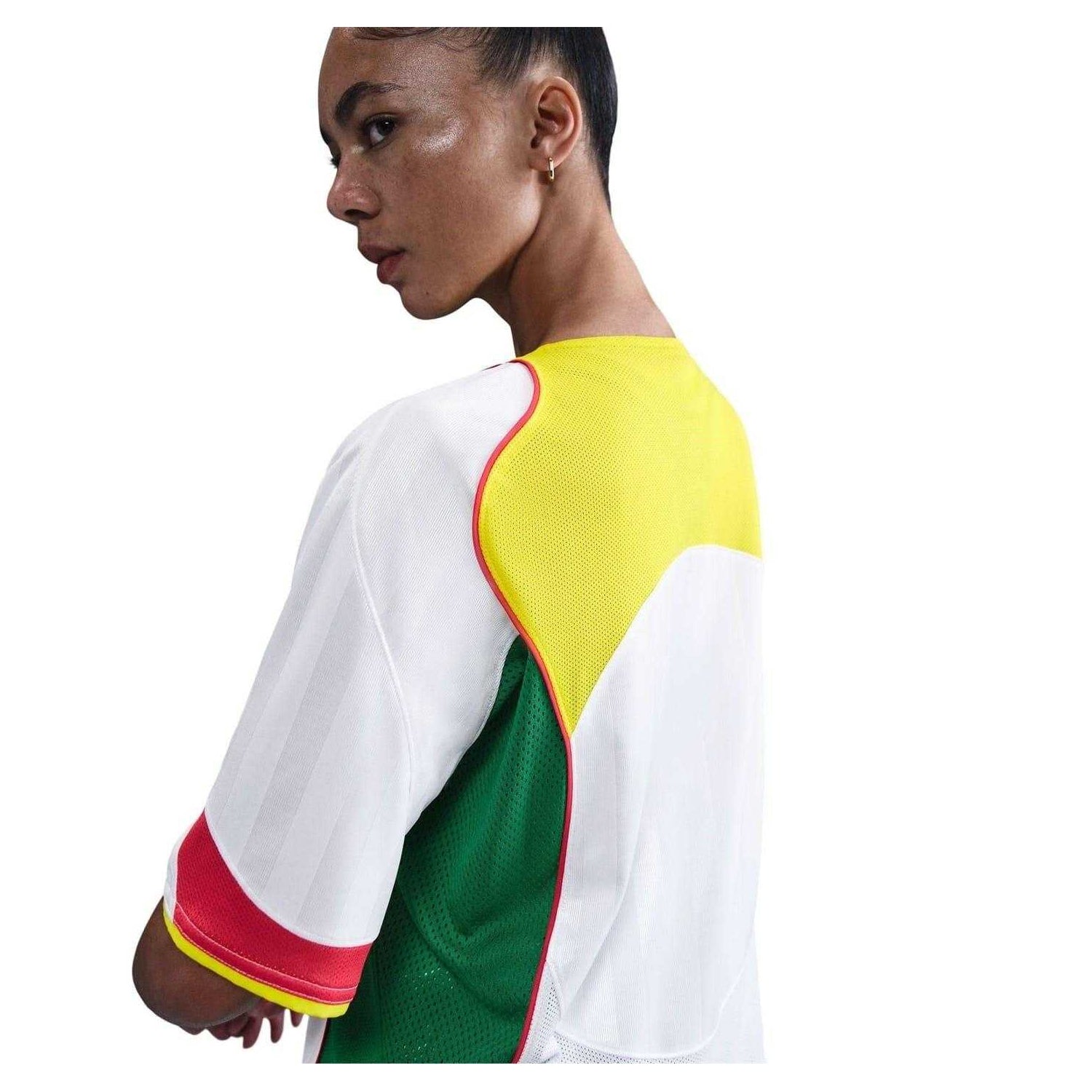 White-Yellow - Side - Nike Unisex Adult Total 90 Energy Football Jersey