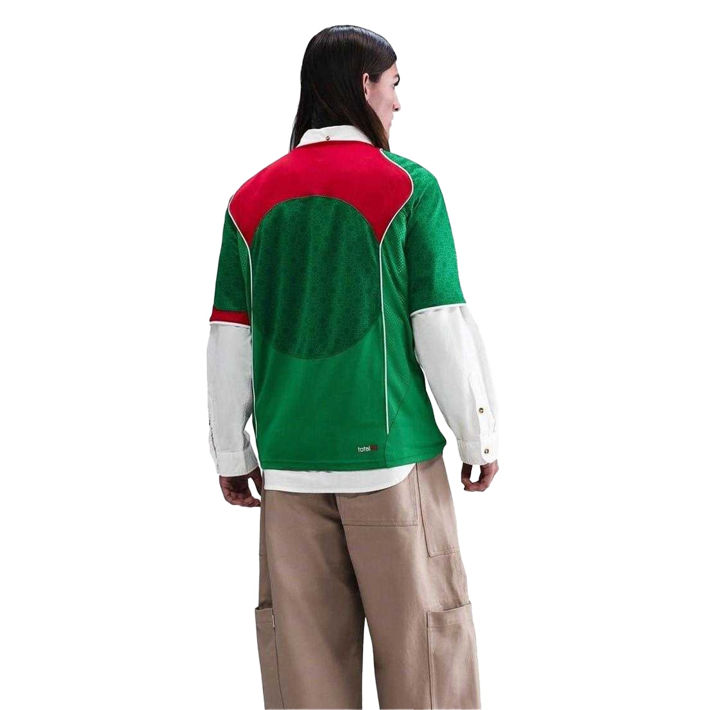 Green-Red - Back - Nike Unisex Adult Total 90 Energy Football Jersey
