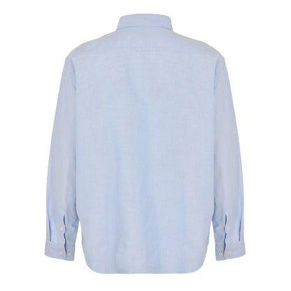 Light Blue - Back - Boss Mens Plain Long-Sleeved Shirt