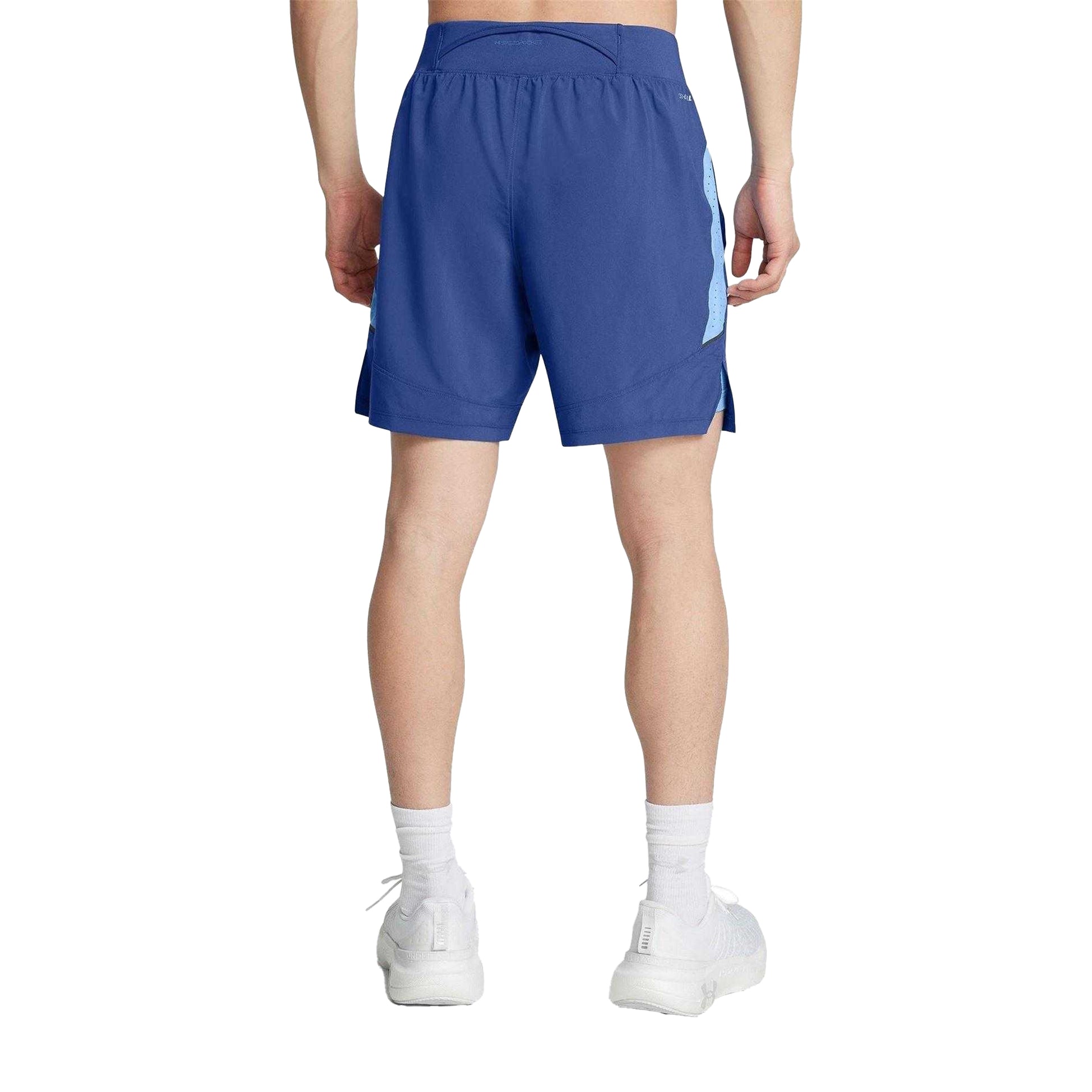 Blue - Back - Under Armour Mens Launch 2 in 1 Regular Running Shorts