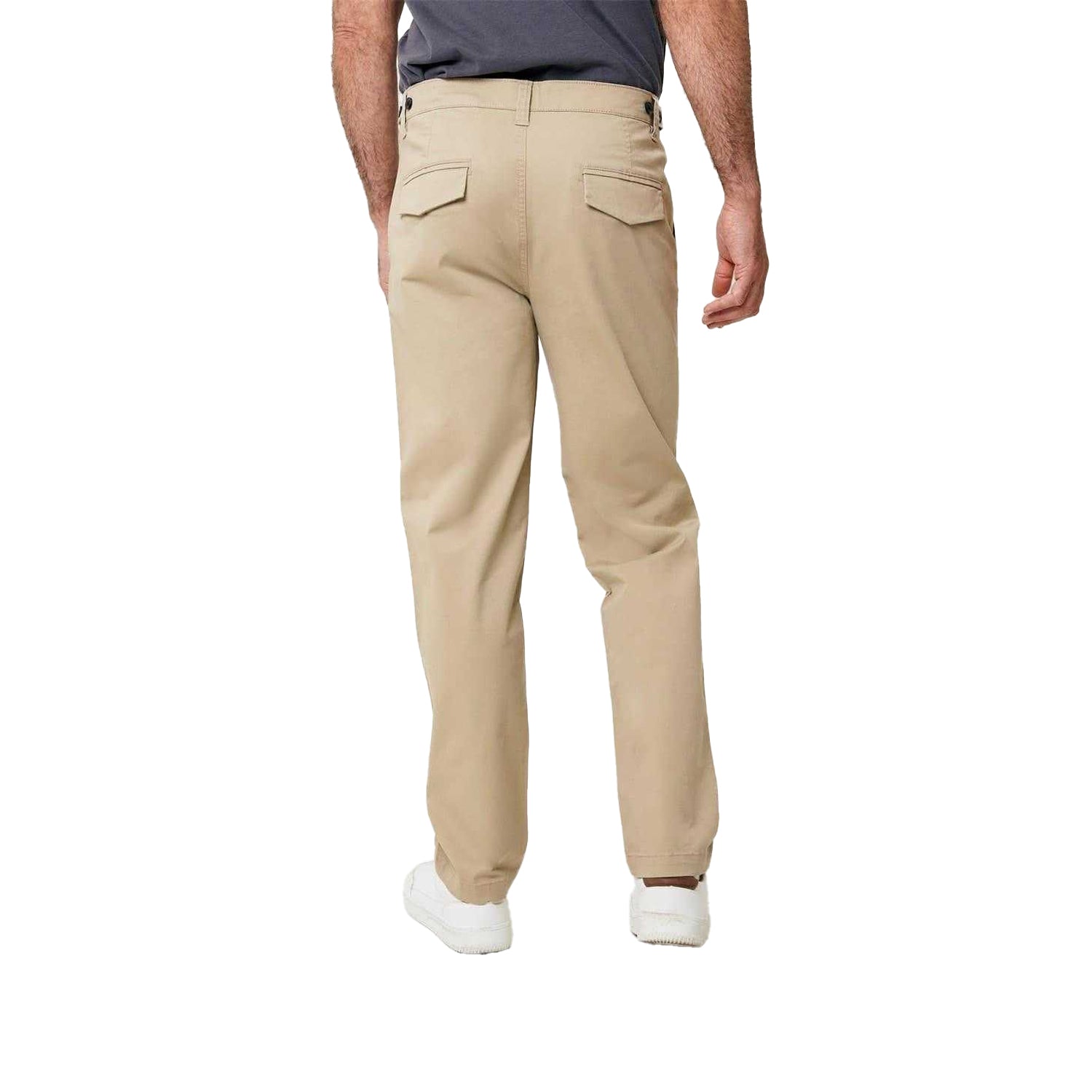 Stone - Back - Saltwell Mens Straight Chinos