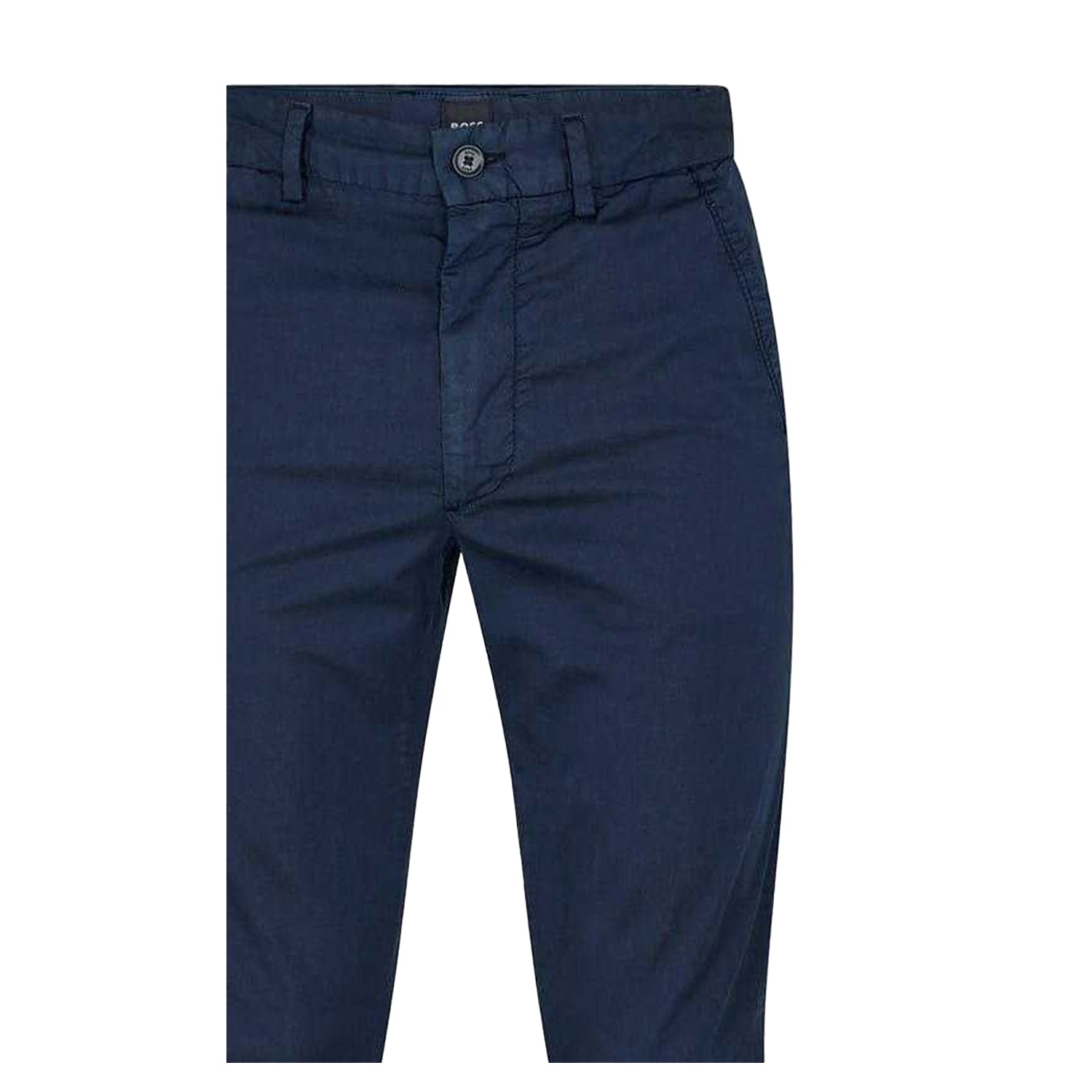 Dark Blue - Side - Boss Mens Kaiton Straight Chinos