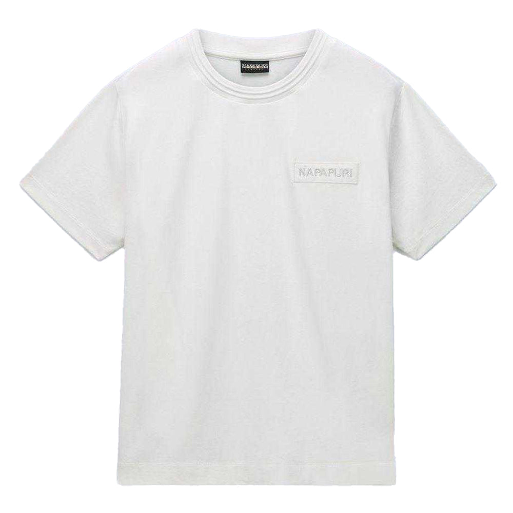 White - Front - Napapijri Womens-Ladies Clarao Regular T-Shirt