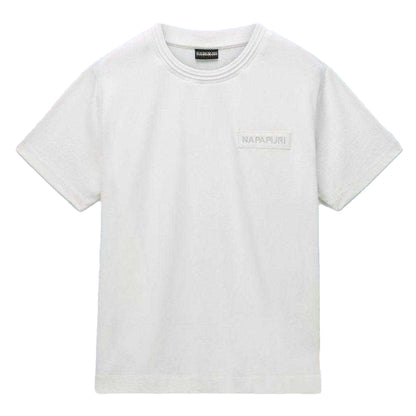 White - Front - Napapijri Womens-Ladies Clarao Regular T-Shirt
