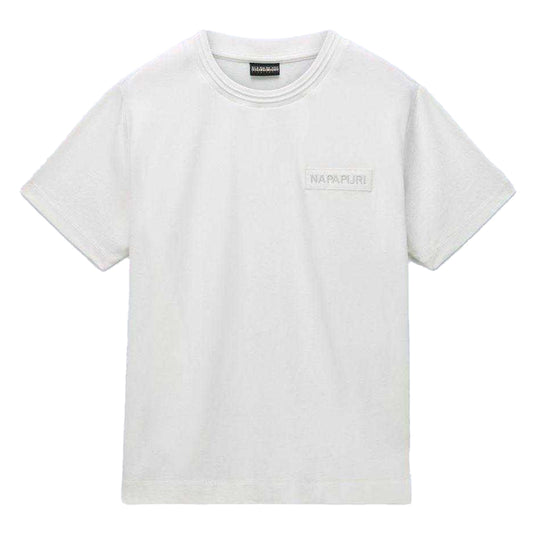 White - Front - Napapijri Womens-Ladies Clarao Regular T-Shirt