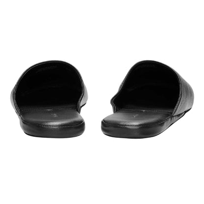 Black - Back - Boss Mens Smartrav Slippers