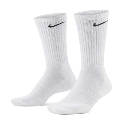 White-Black - Side - Nike Unisex Adult Everyday Cushioned Crew Socks (Pack of 3)