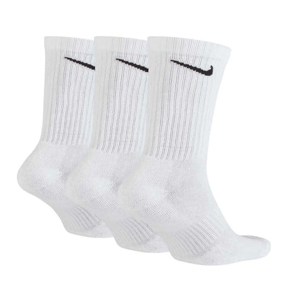 White-Black - Lifestyle - Nike Unisex Adult Everyday Cushioned Crew Socks (Pack of 3)