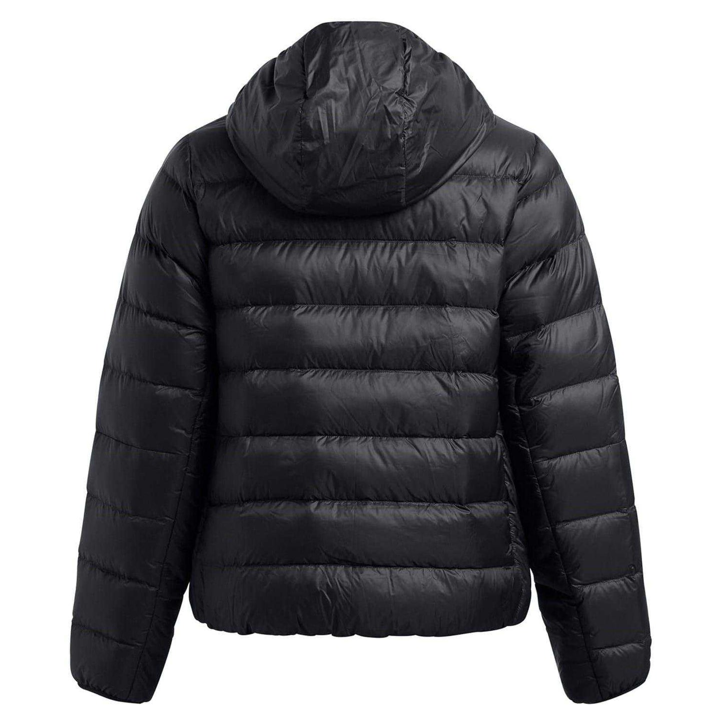 Black - Back - Under Armour Womens-Ladies Legend Hooded Jacket