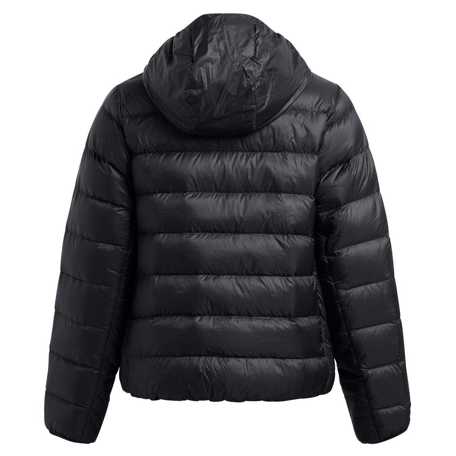 Black - Back - Under Armour Womens-Ladies Legend Hooded Jacket