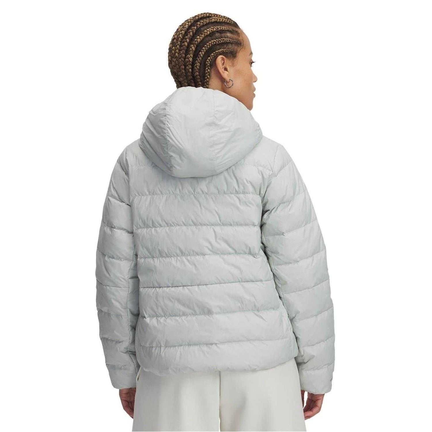 Green - Back - Under Armour Womens-Ladies Legend Hooded Jacket