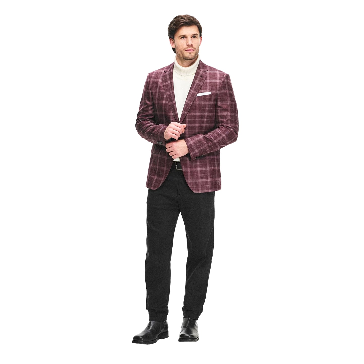 Black - Side - Boss Mens Straight Chinos