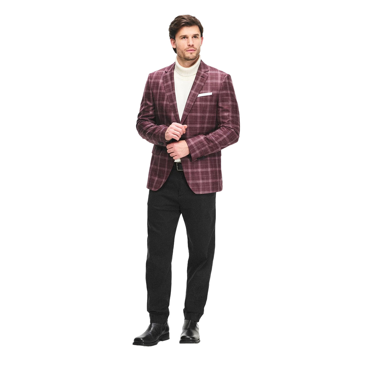 Black - Side - Boss Mens Straight Chinos