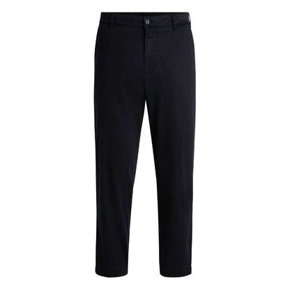 Dark Blue - Front - Boss Mens Straight Chinos
