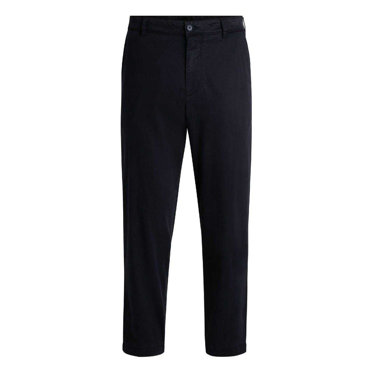 Dark Blue - Front - Boss Mens Straight Chinos