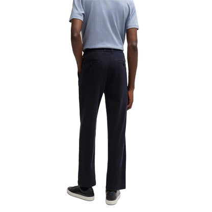 Dark Blue - Back - Boss Mens Straight Chinos
