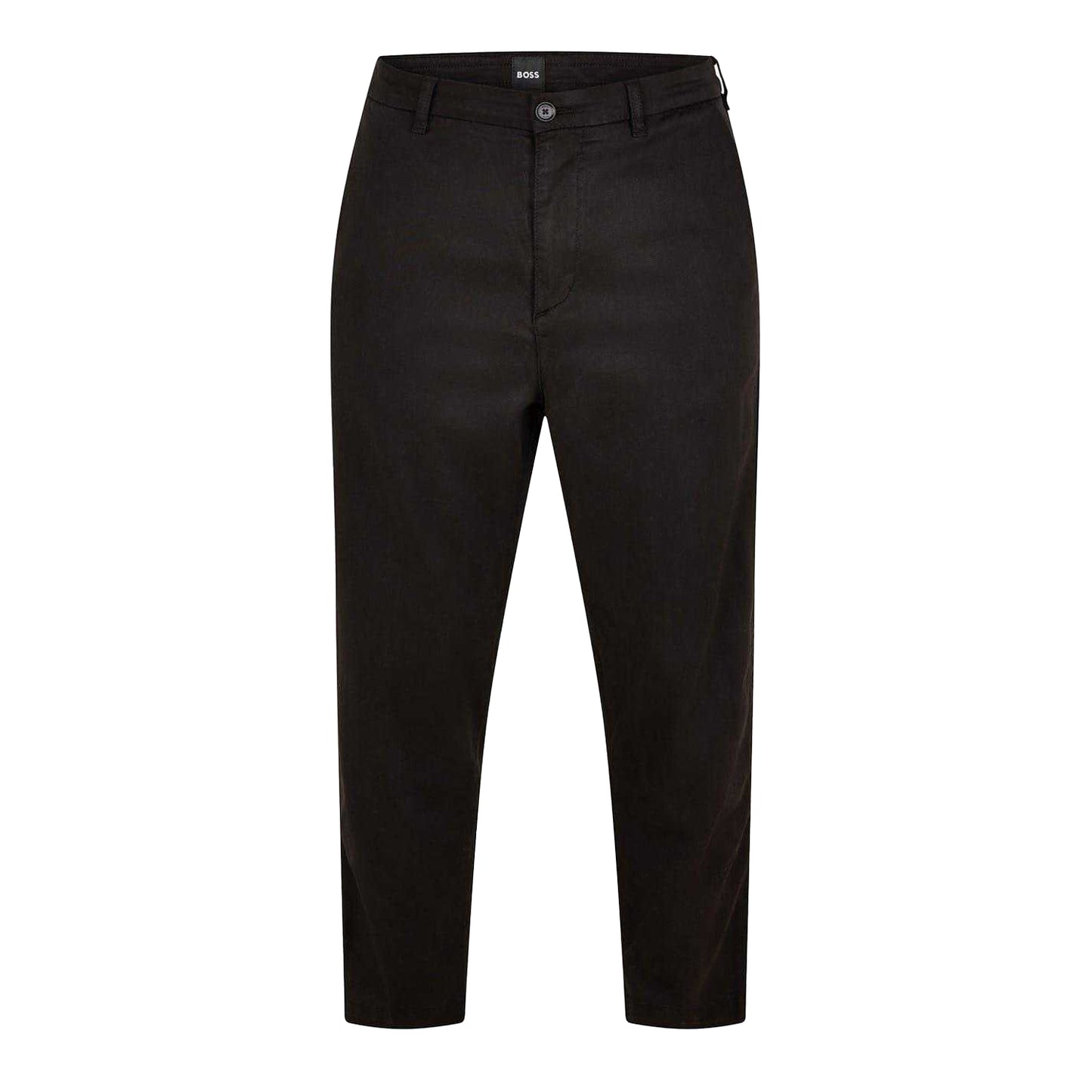 Black - Front - Boss Mens Straight Chinos