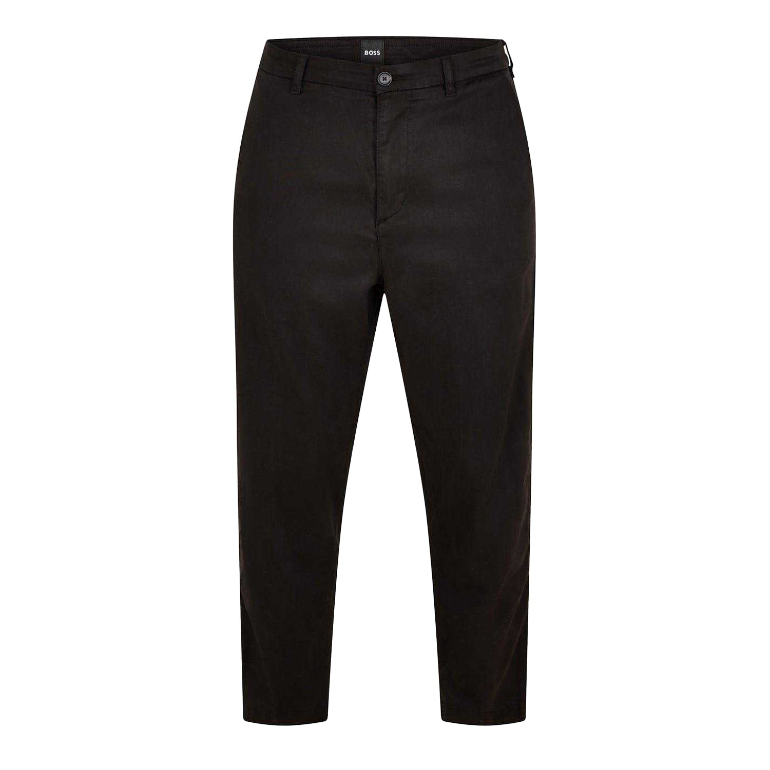 Black - Front - Boss Mens Straight Chinos