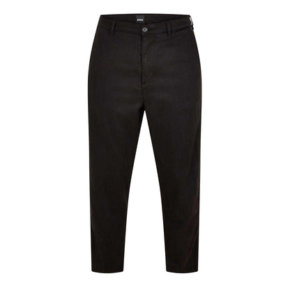 Black - Front - Boss Mens Straight Chinos