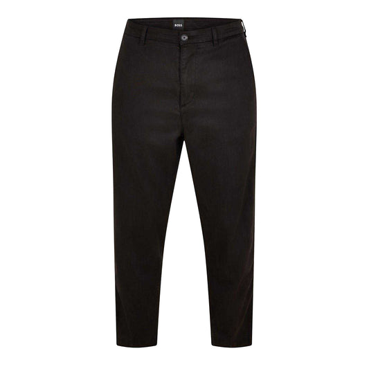 Black - Front - Boss Mens Straight Chinos
