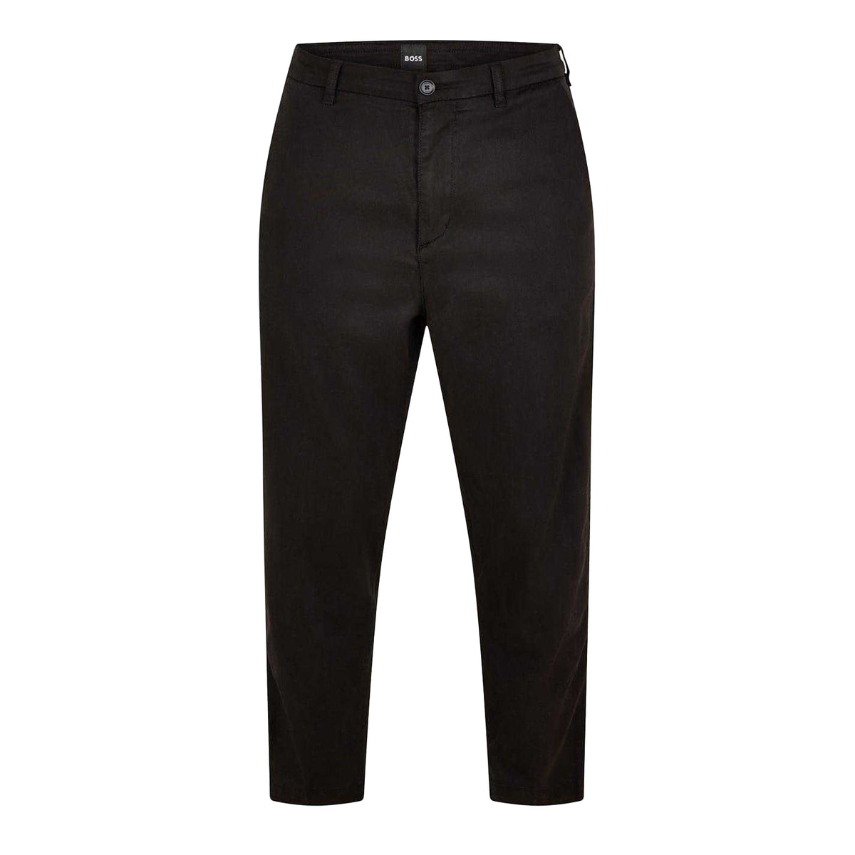 Black - Front - Boss Mens Straight Chinos