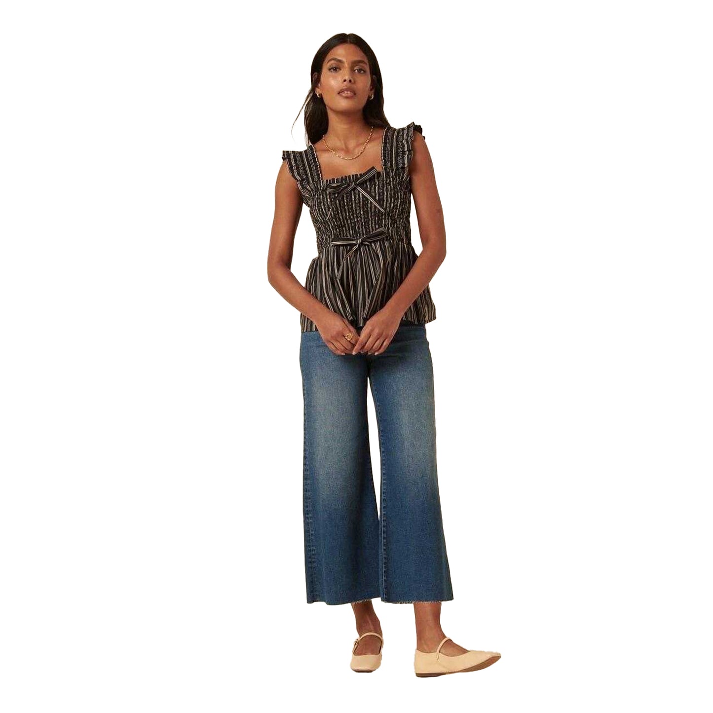 Navy - Lifestyle - Nobody´s Child Womens-Ladies Christina Striped Tailored Top