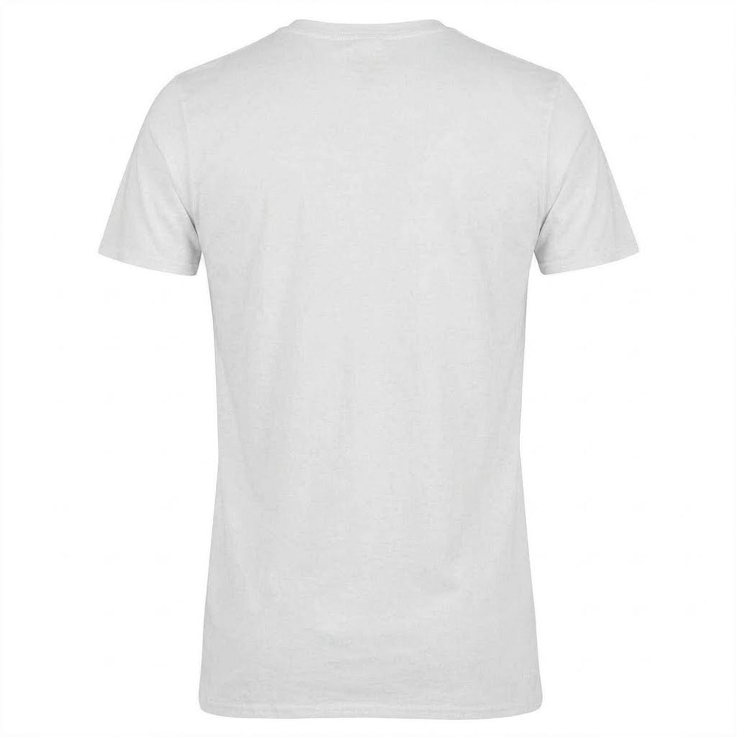 White - Back - AWD Mens Penalty Taker Printed Football T-Shirt