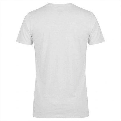White - Back - AWD Mens Penalty Taker Printed Football T-Shirt