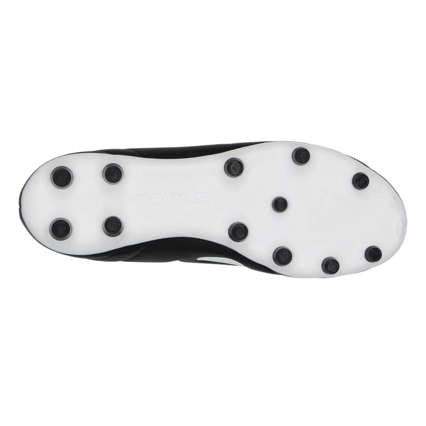 Black-White - Side - Sondico Childrens-Kids Strike Firm Ground Football Boots