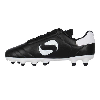 Black-White - Lifestyle - Sondico Childrens-Kids Strike Firm Ground Football Boots