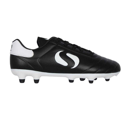 Black-White - Front - Sondico Childrens-Kids Strike Firm Ground Football Boots