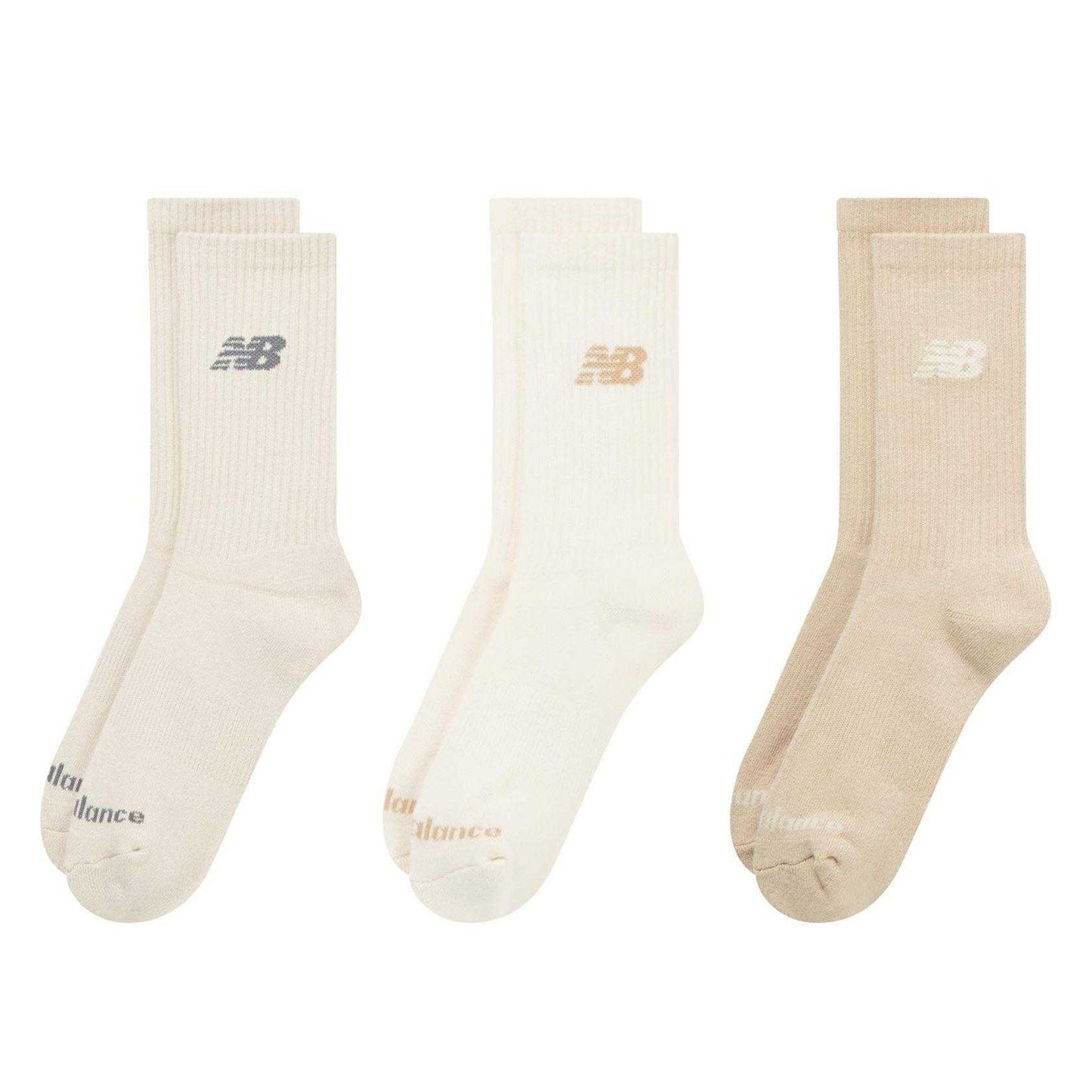 Neutral - Front - New Balance Unisex Adult Crew Socks (Pack of 3)