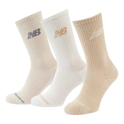 Neutral - Back - New Balance Unisex Adult Crew Socks (Pack of 3)