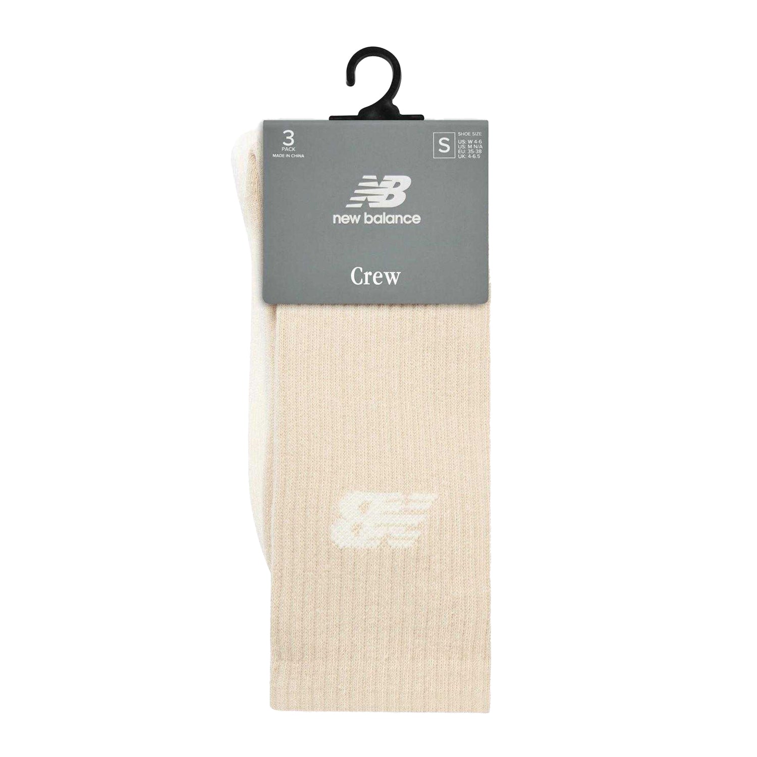 Neutral - Side - New Balance Unisex Adult Crew Socks (Pack of 3)