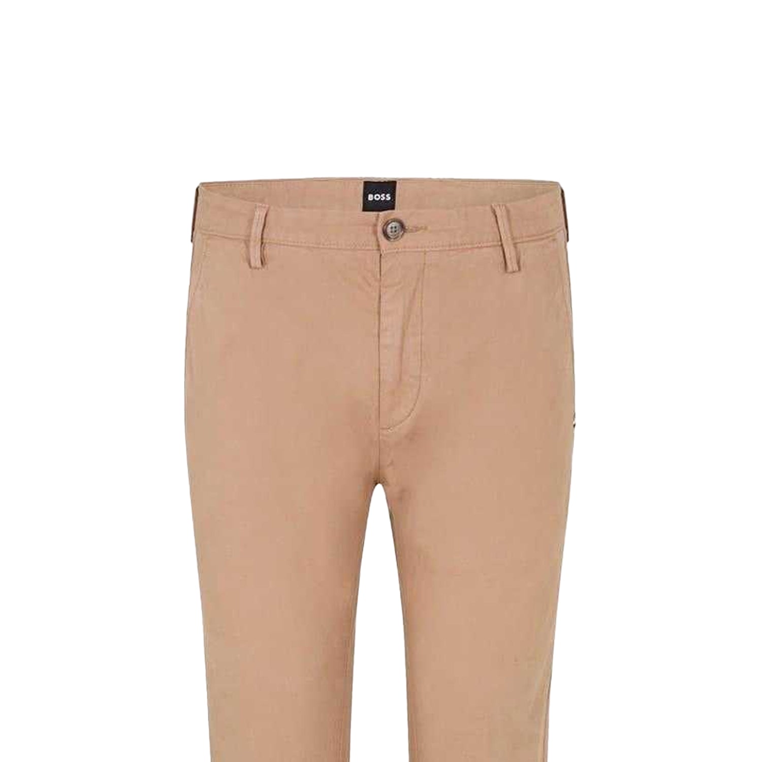 Light Beige - Side - Boss Mens Rice Straight Chinos