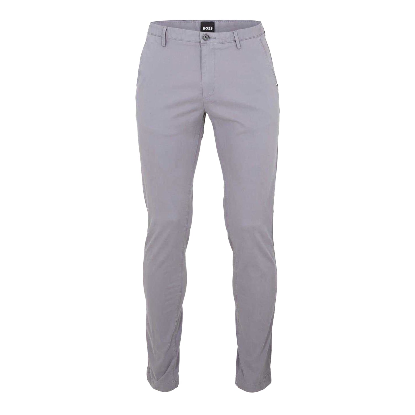 Dark Grey - Front - Boss Mens Rice Straight Chinos