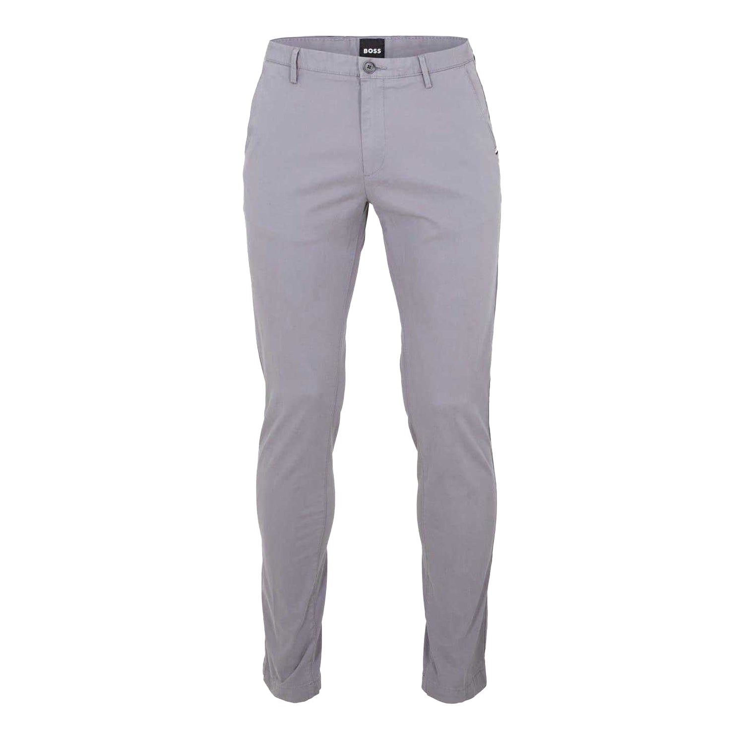 Dark Grey - Front - Boss Mens Rice Straight Chinos