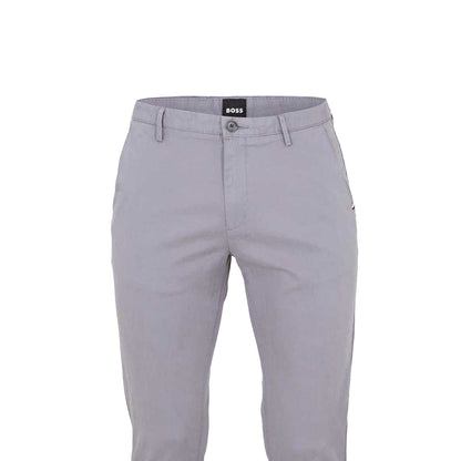 Dark Grey - Side - Boss Mens Rice Straight Chinos