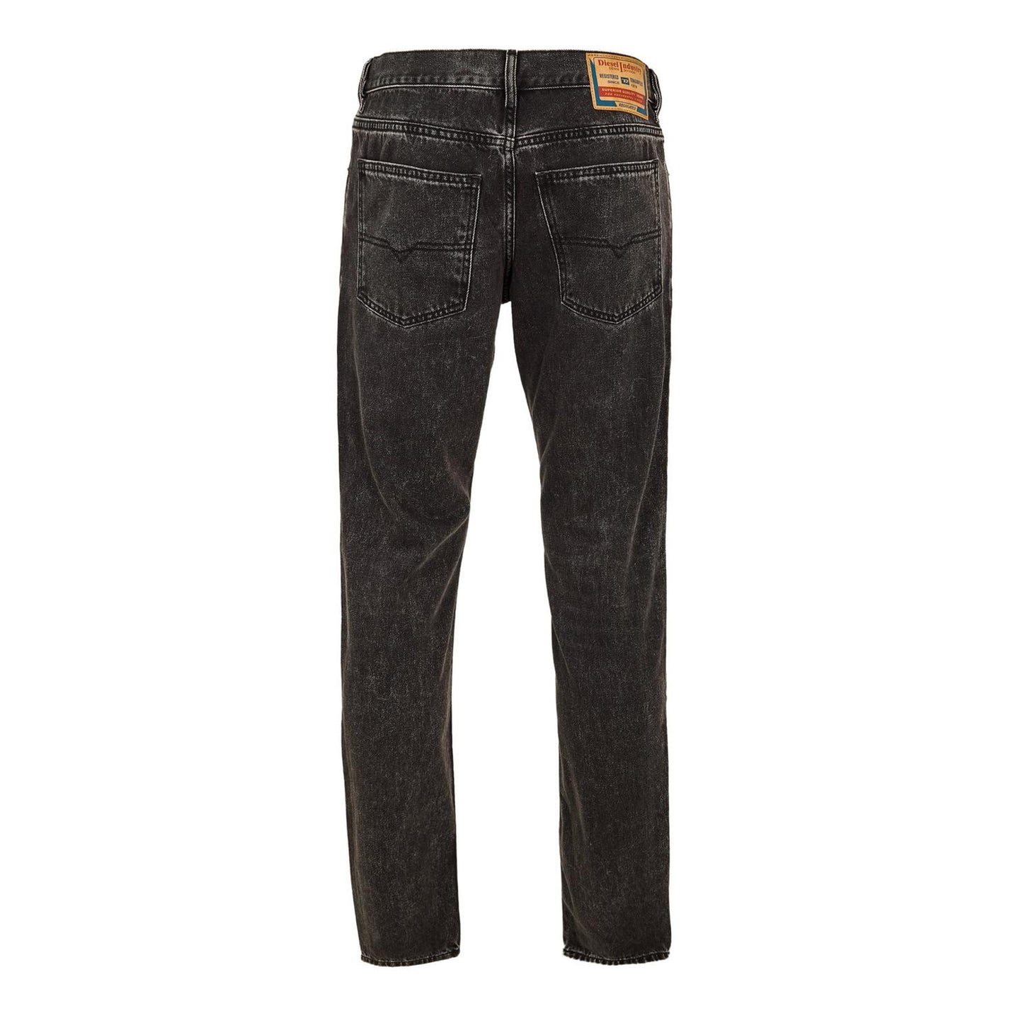Charcoal Grey - Back - Diesel Mens 1995 Straight Leg Jeans