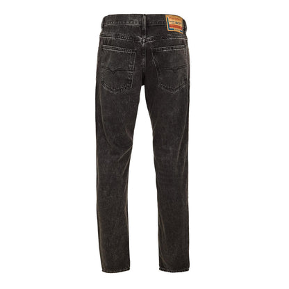 Charcoal Grey - Back - Diesel Mens 1995 Straight Leg Jeans