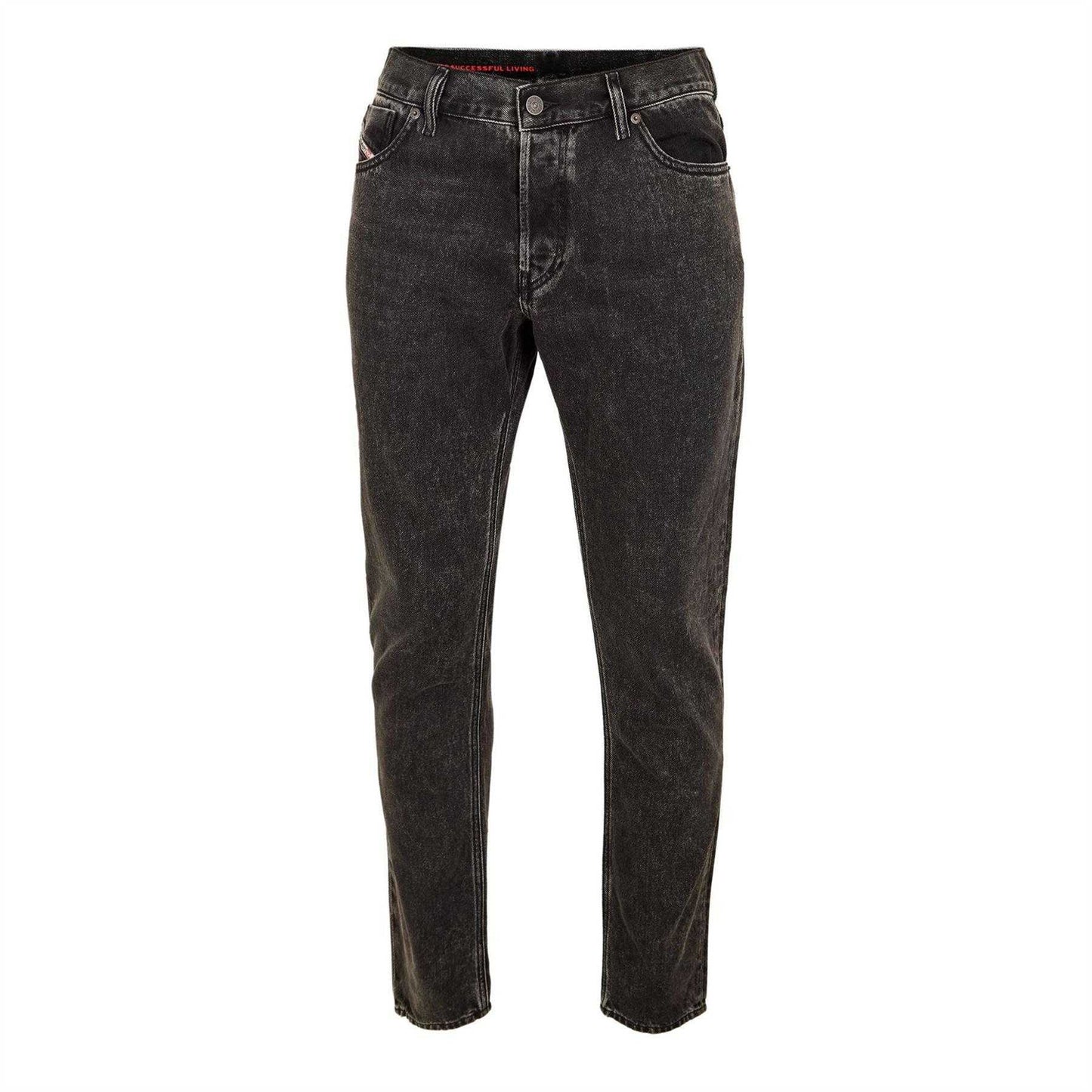 Charcoal Grey - Front - Diesel Mens 1995 Straight Leg Jeans