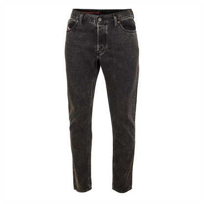 Charcoal Grey - Front - Diesel Mens 1995 Straight Leg Jeans
