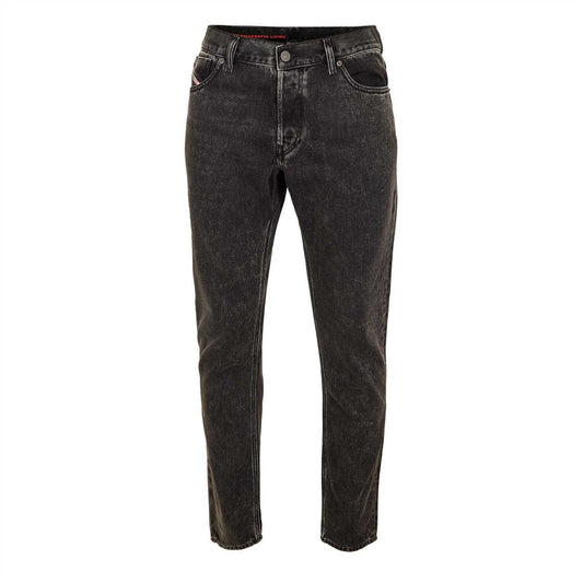 Charcoal Grey - Front - Diesel Mens 1995 Straight Leg Jeans