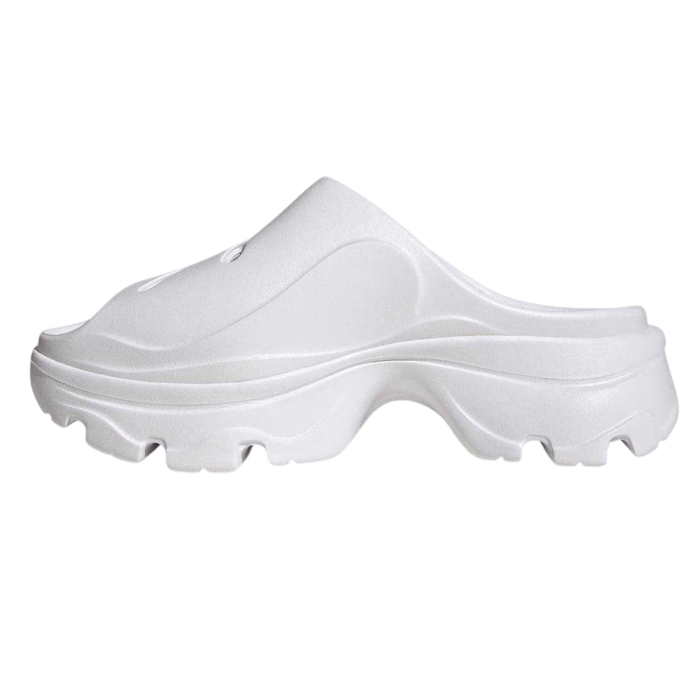 White - Side - Adidas Womens-Ladies Chunky Flat Clogs