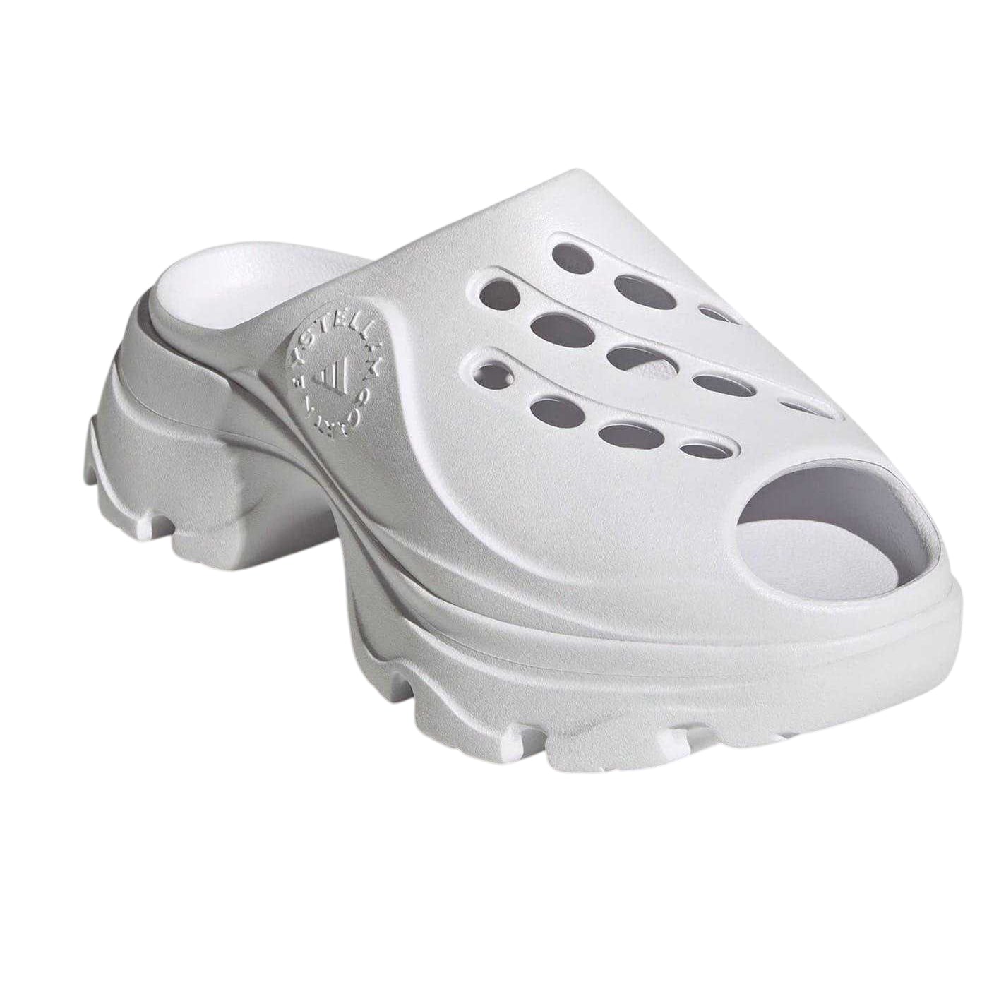 White - Pack Shot - Adidas Womens-Ladies Chunky Flat Clogs