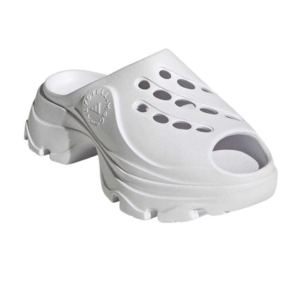 White - Pack Shot - Adidas Womens-Ladies Chunky Flat Clogs
