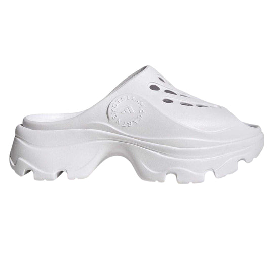 White - Front - Adidas Womens-Ladies Chunky Flat Clogs